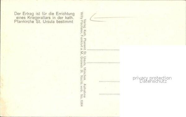 Muenchen Katholische Pfarrkirche St Ursula Marle – Bild 2