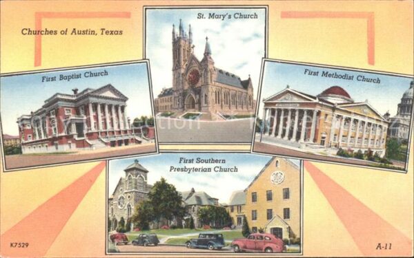 Austin Texas St Mary Church First Methodist Church B