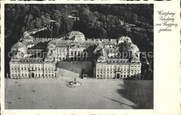 Wuerzburg Residenz Fliegeraufnahme