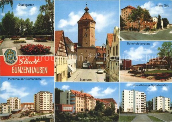 Gunzenhausen Altmuehlsee Stadtgarten Blasturm Haus Silo Bahnhofs
