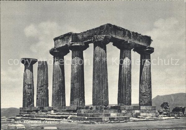Korinth Corinthe Tempel Apollo