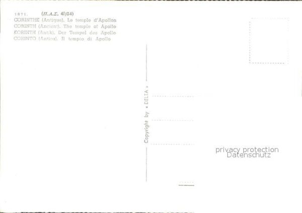 Korinth Corinthe Tempel Apollo – Bild 2