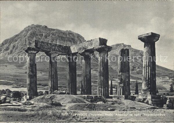 Korinth Corinthe Tempel Apollo Acrokorinth