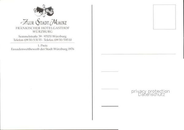 Wuerzburg Zur Stadt Mainz Hotelgasthof – Bild 2