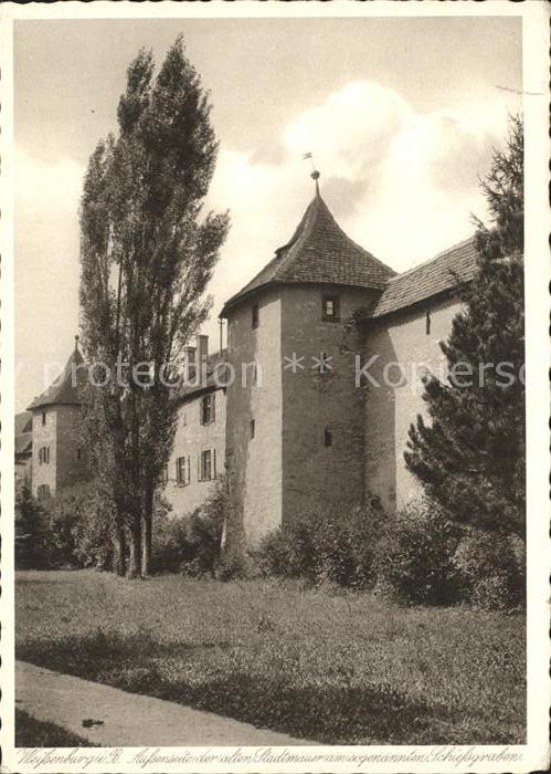 Weissenburg Bayern Alte Stadtmauer Schiessgraben