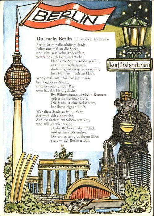 Berlin Kurfürstendamm Lied Du mein Berlin
