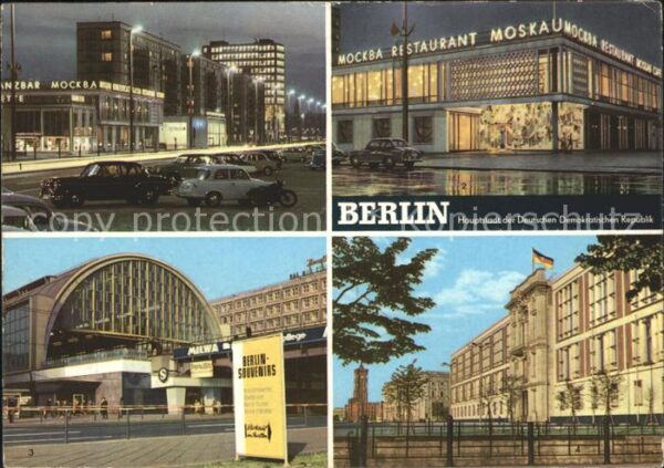 Berlin Karl Marx Allee Restaurant Moskau Bahnh