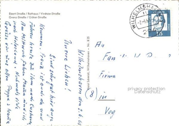 Wilhelmshaven Ebert Strasse Rathaus Virchow Strasse G – Bild 2