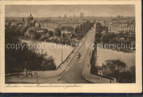 Muenchen Blick vom Maximilianeum
