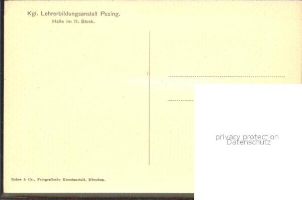 Pasing Kgl Lehrerbildungsanstalt Halle II Stoc – Bild 2