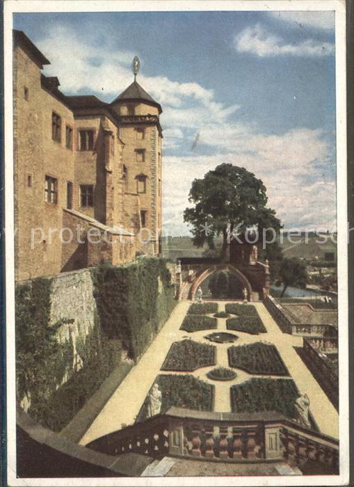 Wuerzburg Festung Marienberg Fürstengarten