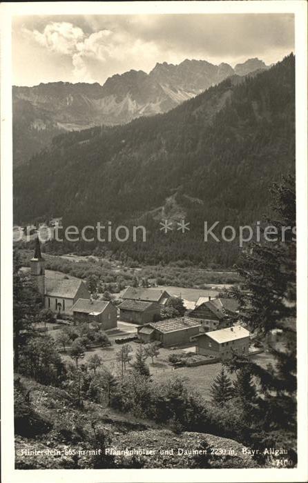Hinterstein Bad Hindelang mit Pfannenhölzer und Daumen