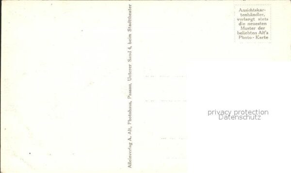 Passau Dreiflüssestadt Panorama Alter Stich – Bild 2