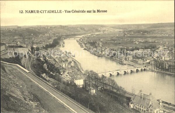 Namur Wallonie Citadelle Vue generale sur la Meuse