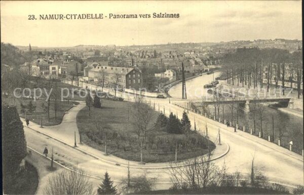Namur Wallonie Citadelle Panorama vers Salzinnes