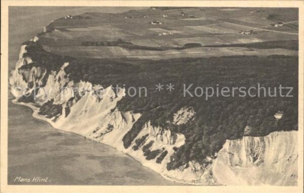 Mons Klint Steilküste Fliegeraufnahme