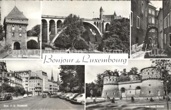LUXEMBOURG  Luxemburg Tour des Bons Malades Pont Adolphe Coin