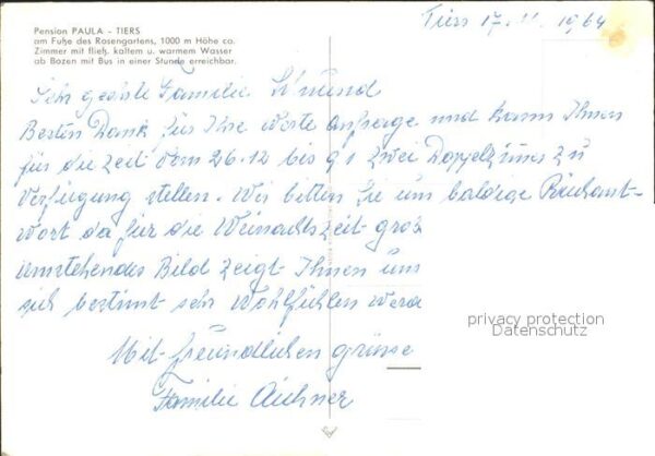 Tiers Tires Pension Paula Gastraum – Bild 2
