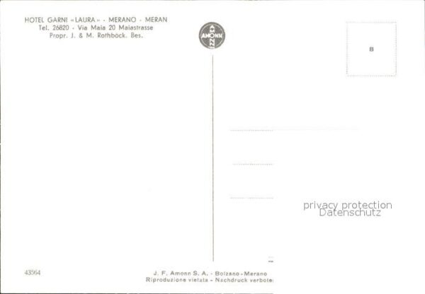 Merano Meran Hotel Garni Laura Terrasse – Bild 2