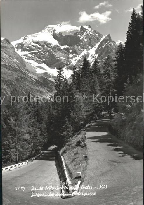 Stilfserjoch Passo dello Stelvio mit Ortlergruppe