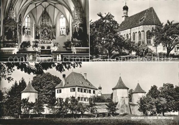 Muenchen Schloss Blutenburg Kirche Inneres