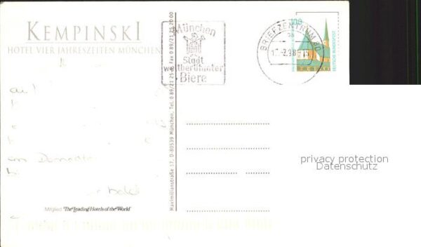 Muenchen Kempinski Hotel Vier Jahreszeiten – Bild 2