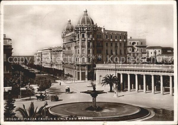 Foggia Piazza Cavour e Viale XXIV Maggio