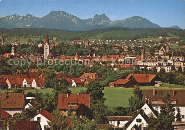 Kaufbeuren mit Tiroler und Allgäuer Hochgebirge