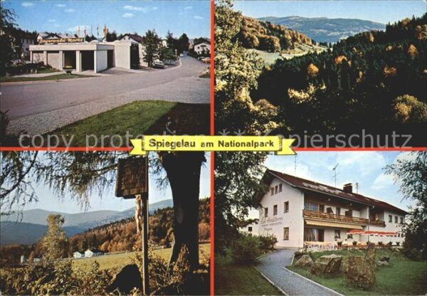 Spiegelau Nationalpark Teilansichten Cafe Pension