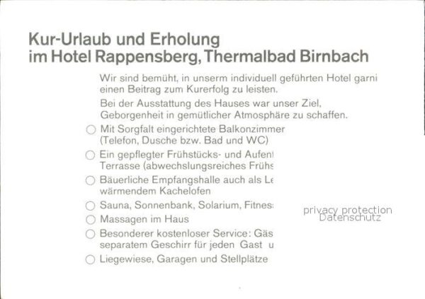 Bad Birnbach Hotel Rappensberg – Bild 2