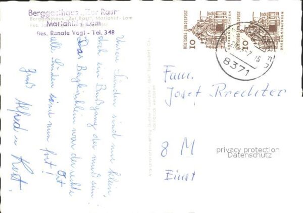 Lam Oberpfalz Bergkirchlein Maria Hilf Gasthaus Zur R – Bild 2