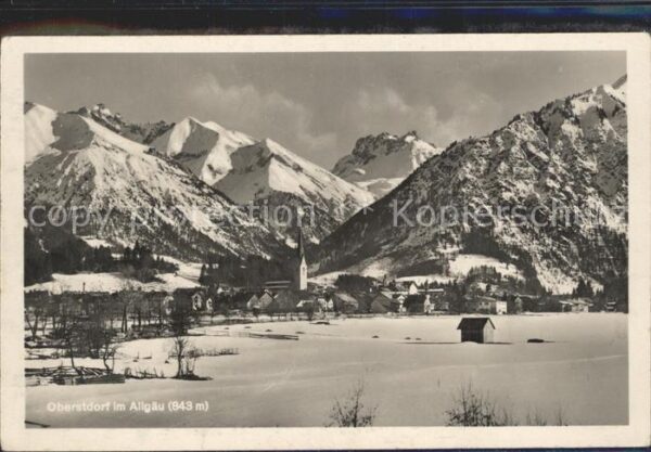 Oberstdorf mit Allgäuer Alpen