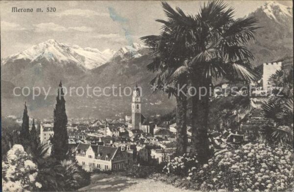 Merano Meran Ortsansicht