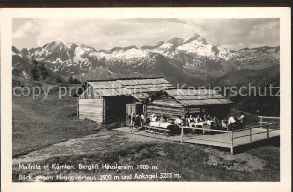 Mallnitz Kaernten Berglift Häusleralm mit Hannoverhaus un