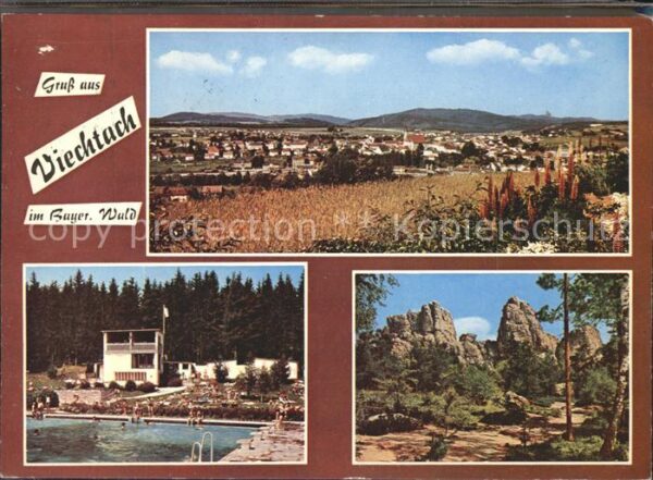 Viechtach Bayerischer Wald Panorama Schwimmbad Felsen