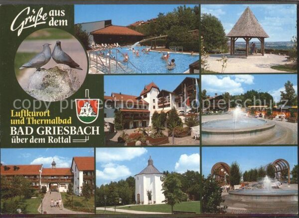 Bad Griesbach Rottal Schwimmbad Pavillon Kurhaus Brunnen Tur