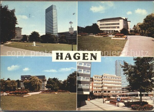 Hagen Westfalen Mittelstadt Teilansichten