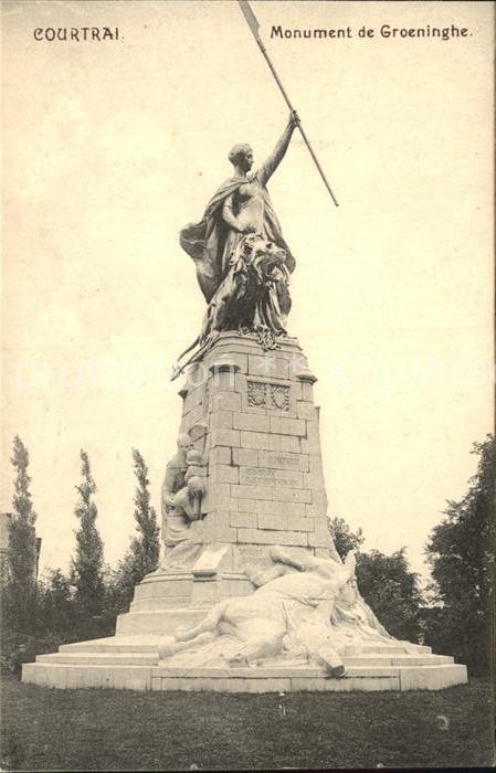 Courtrai KORTRIJK Flandre Belgie Monument de Groeninghe