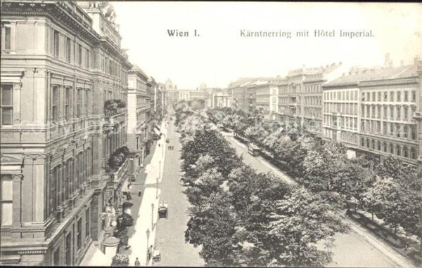Wien Kärntnerring mit Hotel Imperial