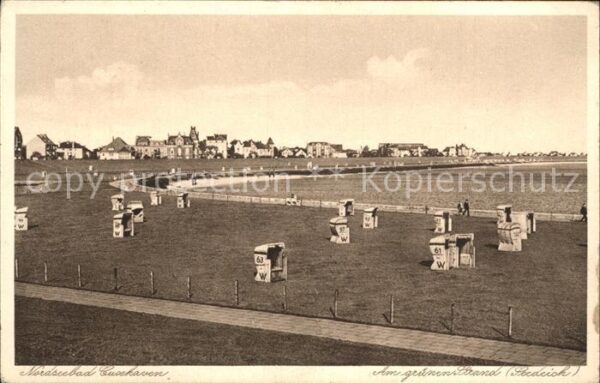 Cuxhaven Nordseebad Strandpartie