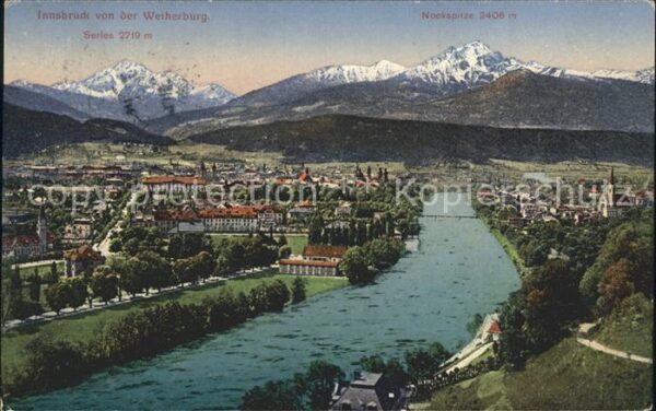 Innsbruck Blick von der Weiherburg