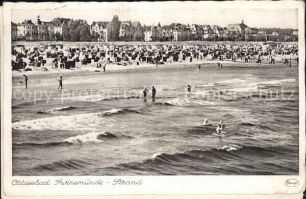 Swinemuende Ostseebad Westpommern Strand