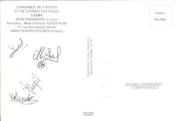 Tatry Vysoke Gebirge Ensemble de chants et de danses Polonai – Bild 2