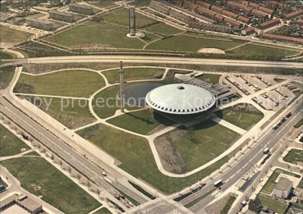 Niederlande Fliegeraufnahme Evoluon Fussballstadion
