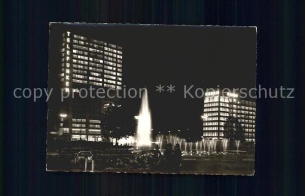 Berlin Ernst Reuter Platz bei Nacht