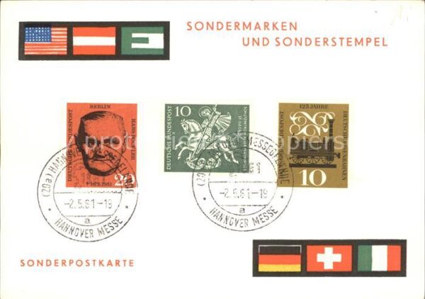 Hannover Sondermarken und Sonderstempe