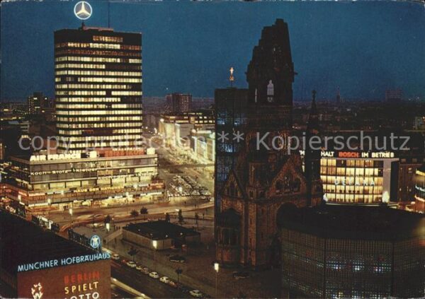 Berlin Europa-Center und Gedächtniskirche bei