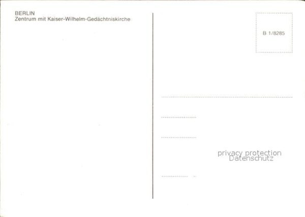 Berlin Zentrum mit Gedächtniskirche – Bild 2