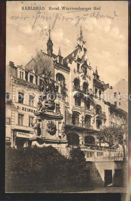 Karlsbad Eger Karlovy Vary Hotel Württemberger Hof