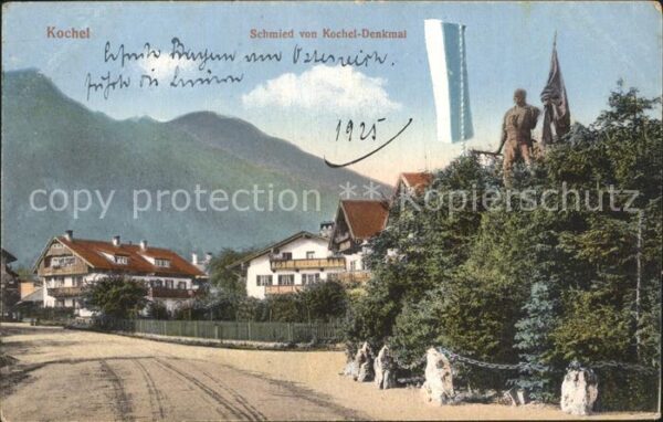 Kochel See Schmied von Kochel Denkmal